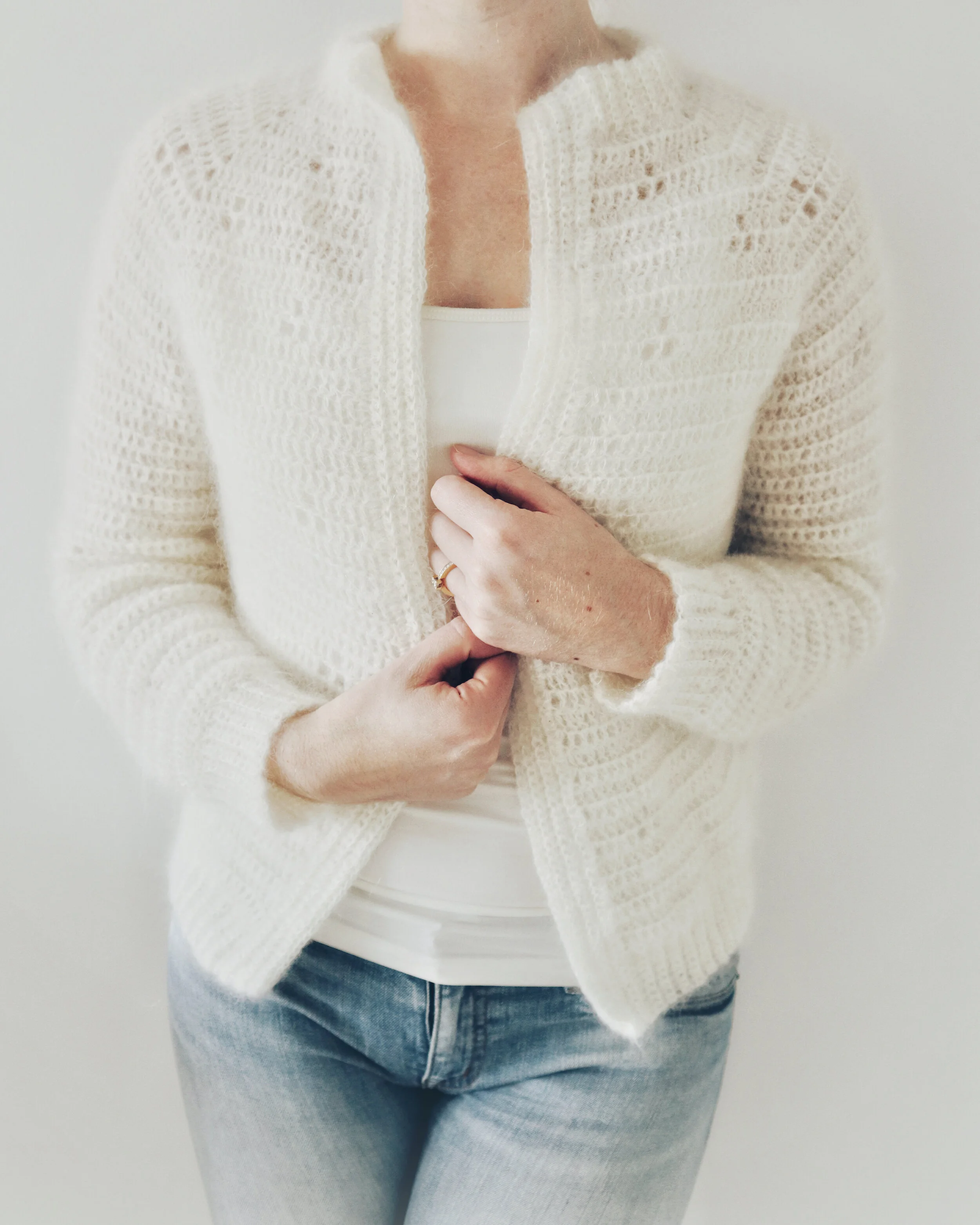 【yo BIOTOP】Wool mohair hook cardigan e BIOTOP | BIOTOP - ビオトープ -